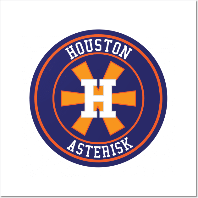 Houston Asterisk Baseball Wall Art by old_school_designs